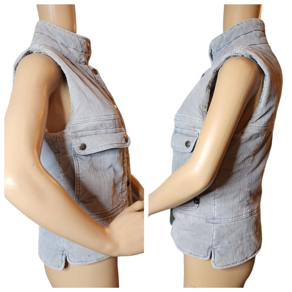 Citizens of Humanity grey corduroy puffer vest.  Women's size 4. - Picture 10 of 16